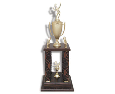 Four Column Trophies (Cherry)